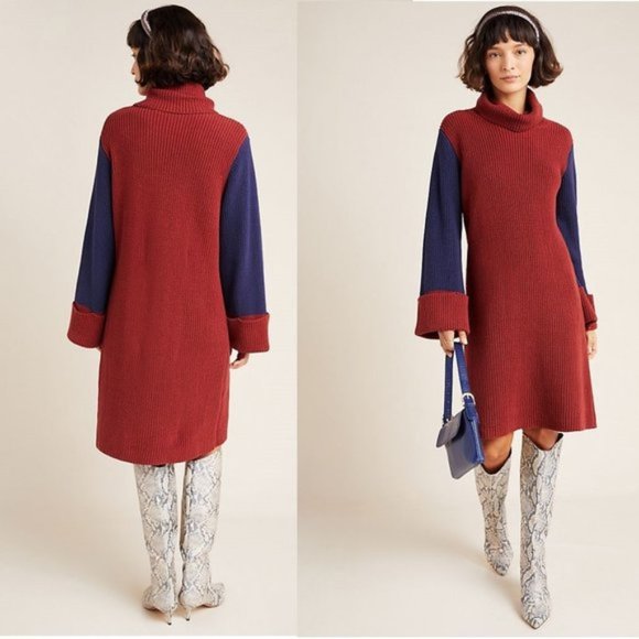Anthropologie Dresses & Skirts - NWT Anthropologie Duffy Colorblocked Sweater Dress